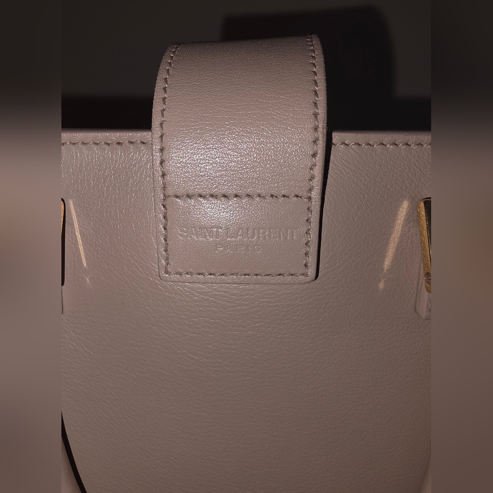 Pre-loved authentic YSL Cabas Baby Monogram Saint Laurent Beige Bag - Picture 7 of 17